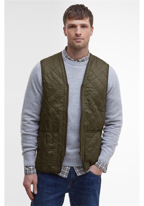Barbour Gilet Trapuntato con Zip Polarquilt Olive Uomo BARBOUR | Abbigliamento | MLI0002OL91