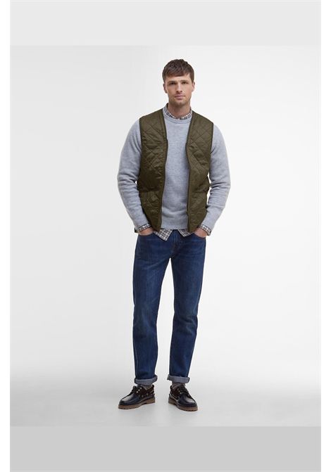 Barbour Gilet Trapuntato con Zip Polarquilt Olive Uomo BARBOUR | Abbigliamento | MLI0002OL91