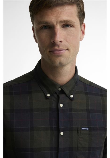 Barbour Camicia Fortrose Tailored Fit in Cotone Shadow Classic Tartan Uomo BARBOUR | Abbigliamento | MSH4991TN43
