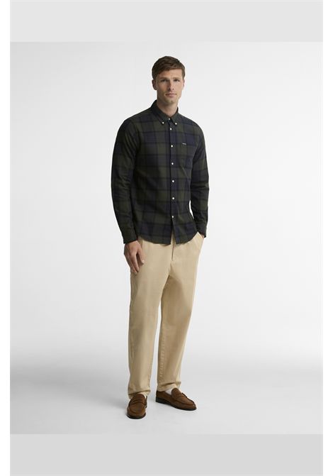 Barbour Camicia Fortrose Tailored Fit in Cotone Shadow Classic Tartan Uomo BARBOUR | Abbigliamento | MSH4991TN43