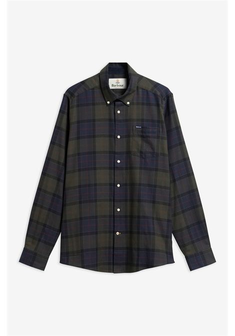 Barbour Camicia Fortrose Tailored Fit in Cotone Shadow Classic Tartan Uomo BARBOUR | Abbigliamento | MSH4991TN43