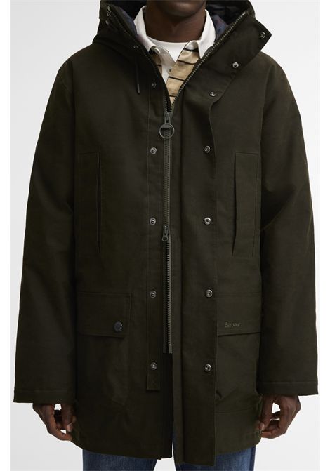 Barbour Parka Invernale Impermeabile Northfield Dark Sage Uomo BARBOUR | Parka | MWB1167SG91
