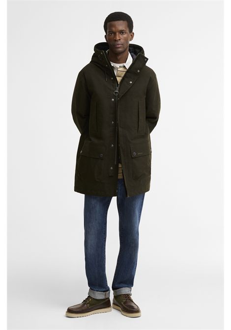 Barbour Parka Invernale Impermeabile Northfield Dark Sage Uomo BARBOUR | Parka | MWB1167SG91