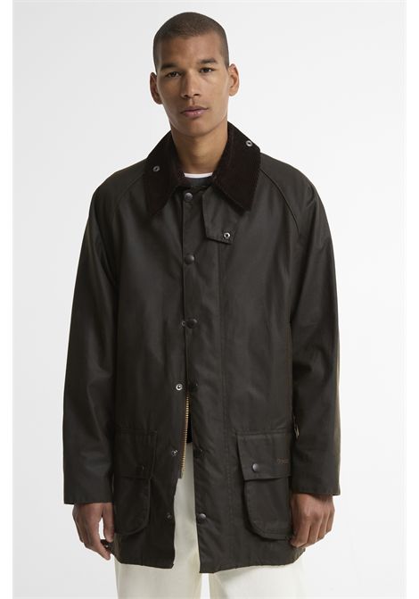 Barbour Giacca Cerata Classic Beaufort in Cotone Cerato Olive Uomo BARBOUR | GIACCHE | MWX0002OL71