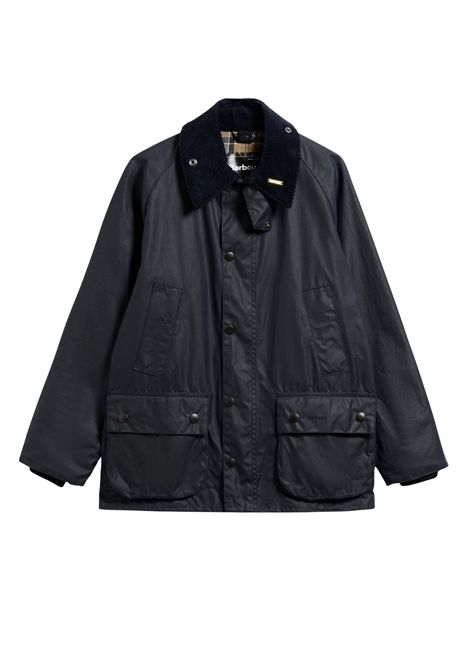 Barbour Giacca Cerata Bedale in Cotone Cerato Classic Navy Uomo BARBOUR | GIACCHE | MWX0018NY91