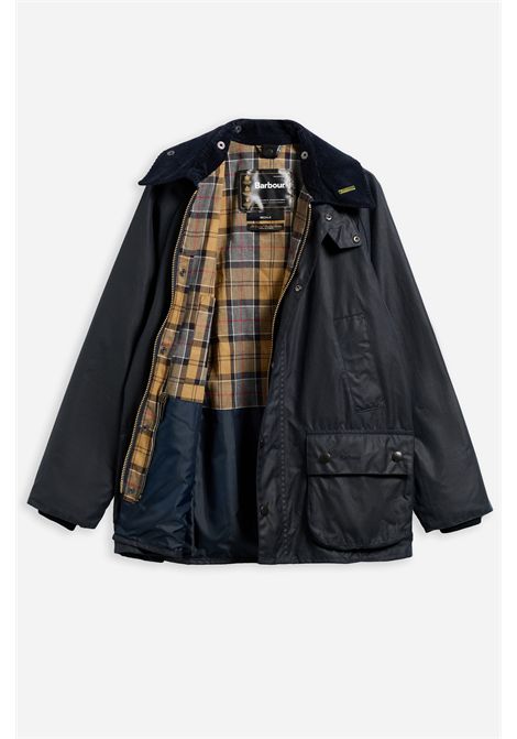 Barbour Giacca Cerata Bedale in Cotone Cerato Classic Navy Uomo BARBOUR | GIACCHE | MWX0018NY91