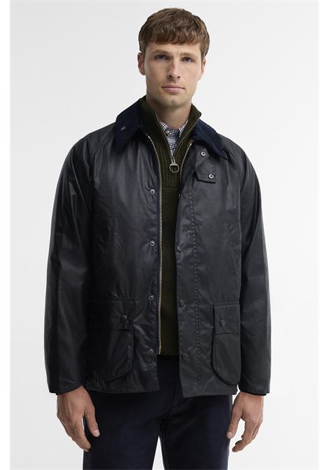 Barbour Giacca Cerata Bedale in Cotone Cerato Classic Navy Uomo BARBOUR | GIACCHE | MWX0018NY91