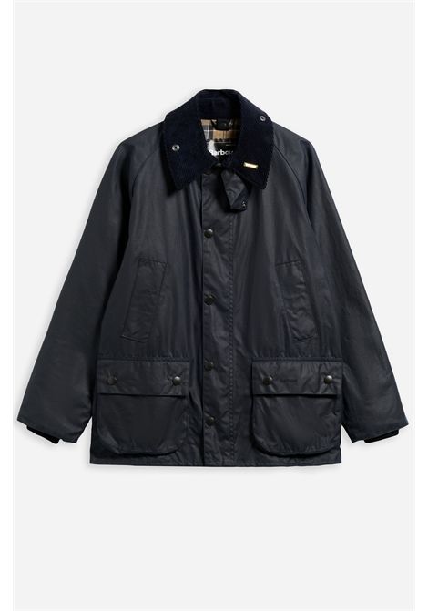Barbour Giacca Cerata Bedale in Cotone Cerato Classic Navy Uomo BARBOUR | GIACCHE | MWX0018NY91