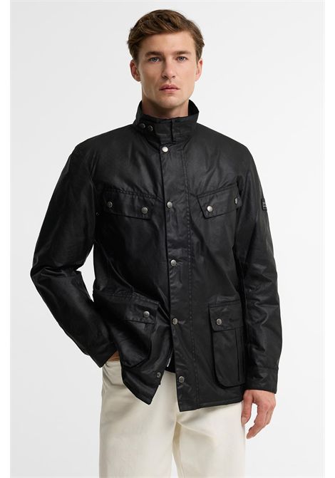 Barbour Giacca Cerata Duke in Cotone Cerato Classic Black Uomo BARBOUR | GIACCHE | MWX0337BK91
