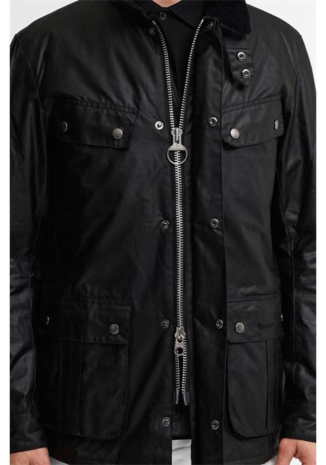Barbour Giacca Cerata Duke in Cotone Cerato Classic Black Uomo BARBOUR | GIACCHE | MWX0337BK91