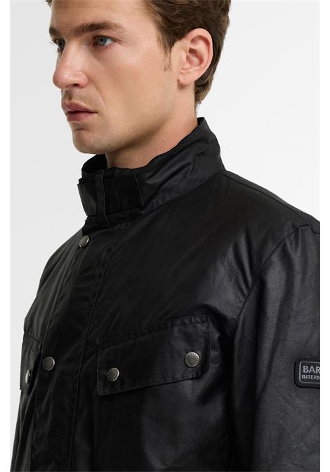 Barbour Giacca Cerata Duke in Cotone Cerato Classic Black Uomo BARBOUR | GIACCHE | MWX0337BK91