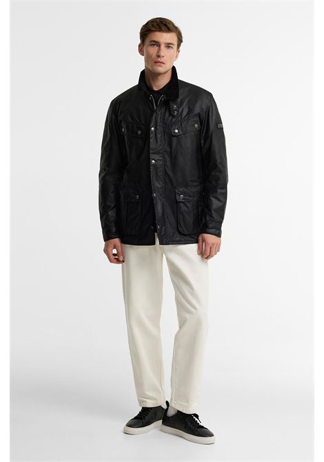Barbour Giacca Cerata Duke in Cotone Cerato Classic Black Uomo BARBOUR | GIACCHE | MWX0337BK91