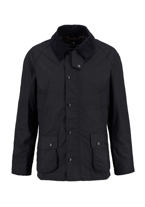 Barbour Giacca Cerata Ashby in Cotone Cerato Black-Classic Uomo BARBOUR | GIACCHE | MWX0339BK72