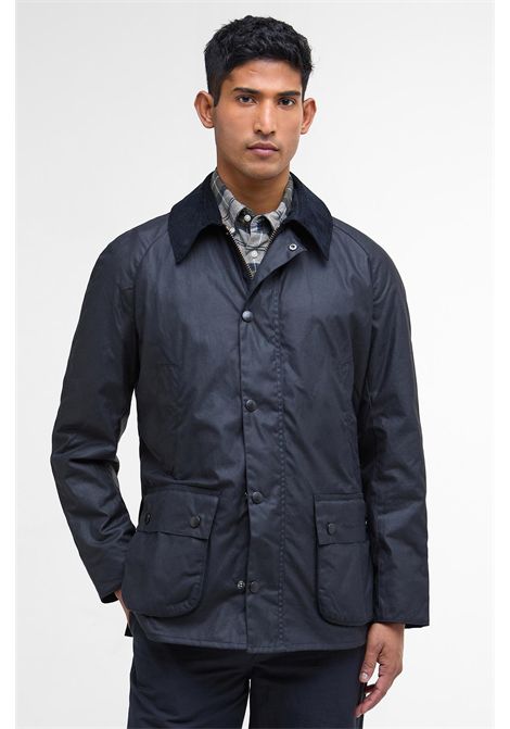 Barbour Giacca Cerata Ashby in Cotone Cerato Classic Navy Uomo BARBOUR | GIACCHE | MWX0339NY92