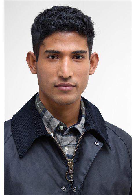 Barbour Giacca Cerata Ashby in Cotone Cerato Classic Navy Uomo BARBOUR | GIACCHE | MWX0339NY92