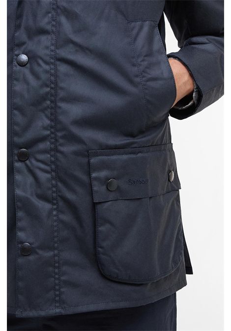 Barbour Giacca Cerata Ashby in Cotone Cerato Classic Navy Uomo BARBOUR | GIACCHE | MWX0339NY92