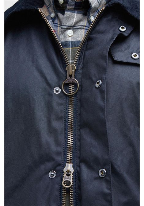 Barbour Giacca Cerata Ashby in Cotone Cerato Classic Navy Uomo BARBOUR | GIACCHE | MWX0339NY92