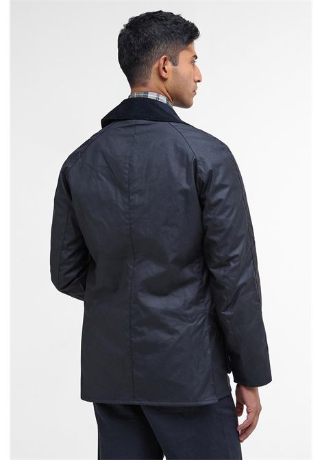 Barbour Giacca Cerata Ashby in Cotone Cerato Classic Navy Uomo BARBOUR | GIACCHE | MWX0339NY92