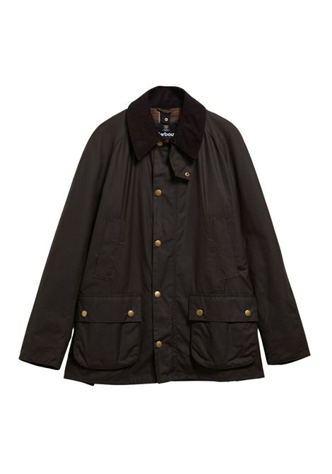 Barbour Giacca Cerata Ashby in Cotone Cerato Olive Uomo BARBOUR | GIACCHE | MWX0339OL71