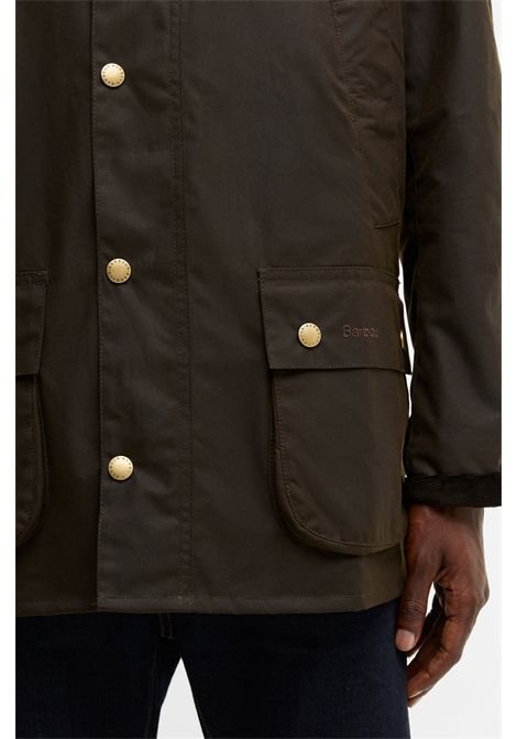 Barbour Giacca Cerata Ashby in Cotone Cerato Olive Uomo BARBOUR | GIACCHE | MWX0339OL71
