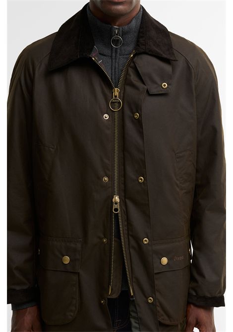 Barbour Giacca Cerata Ashby in Cotone Cerato Olive Uomo BARBOUR | GIACCHE | MWX0339OL71