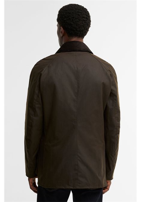 Barbour Giacca Cerata Ashby in Cotone Cerato Olive Uomo BARBOUR | GIACCHE | MWX0339OL71