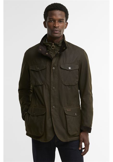 Barbour Giacca Cerata Ogston in Cotone Cerato Olive Uomo BARBOUR | GIACCHE | MWX0700OL51