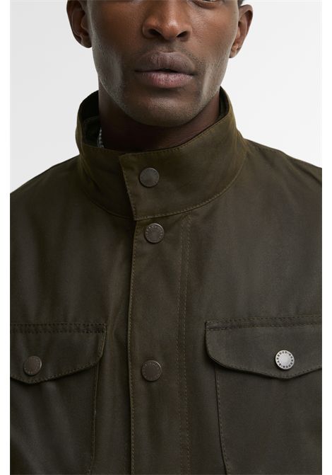 Barbour Giacca Cerata Ogston in Cotone Cerato Olive Uomo BARBOUR | GIACCHE | MWX0700OL51