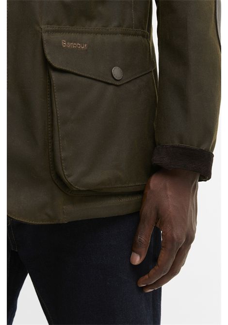 Barbour Giacca Cerata Ogston in Cotone Cerato Olive Uomo BARBOUR | GIACCHE | MWX0700OL51
