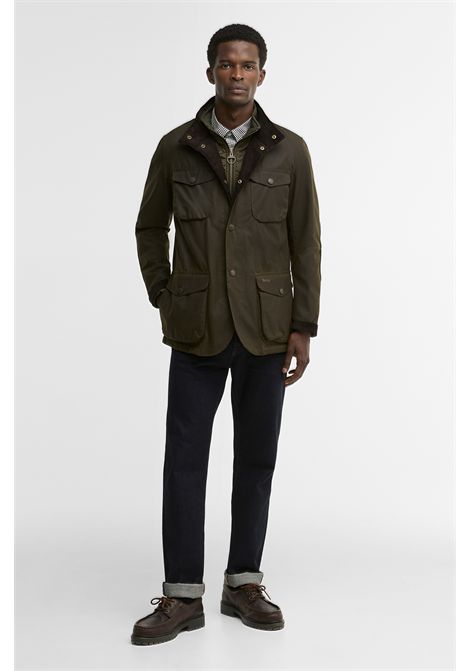 Barbour Giacca Cerata Ogston in Cotone Cerato Olive Uomo BARBOUR | GIACCHE | MWX0700OL51