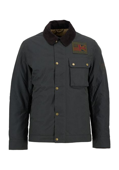 Barbour Giacca Cerata Workers Wax Steve McQueen in Cotone Cerato Sage Uomo BARBOUR | GIACCHE | MWX1853SG91