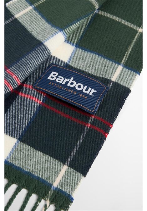 Barbour Sciarpa Galingale Tartan in Acrilico Evergreen Tartan Unisex BARBOUR | SCIARPE | USC0300TN98