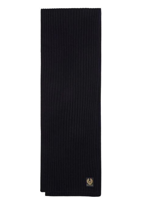 Belstaff Watch Black Lambswool Ribbed Scarf Made in Italy BELSTAFF |  | BL104188BLACK