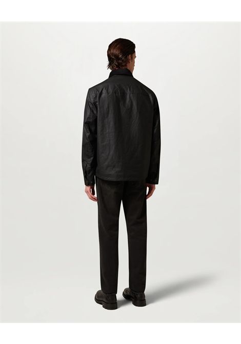 Belstaff Giacca Ground Uomo Nero in Cotone Cerato British Millerain BELSTAFF | Giubbini | BL105804BLACK