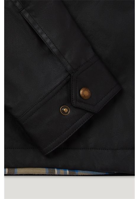Belstaff Giacca Ground Uomo Nero in Cotone Cerato British Millerain BELSTAFF | Giubbini | BL105804BLACK