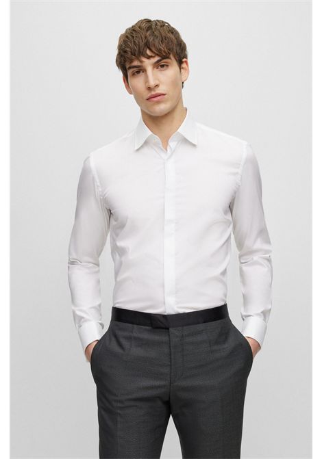 BOSS camicia formale slim fit in cotone elasticizzato easy-iron H-HANK-TUX1-DC-224 BOSS | CAMICIE | 5048009310000100