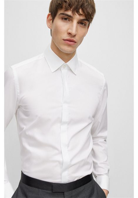 BOSS camicia formale slim fit in cotone elasticizzato easy-iron H-HANK-TUX1-DC-224 BOSS | CAMICIE | 5048009310000100