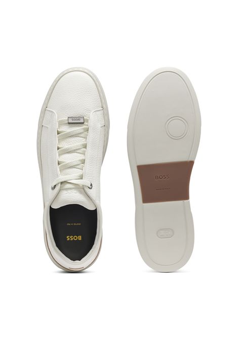 BOSS Sneakers Stringate Gary_Tenn_grhdelxl in Pelle di Vitello Colore Neutro Uomo BOSS | SNEAKER | 5054515311200112