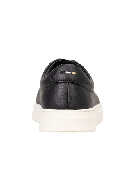 BOSS Sneaker Kieran_Tenn_algr in Pelle a Grana Nero Uomo BOSS | SNEAKER | 5054871600800008