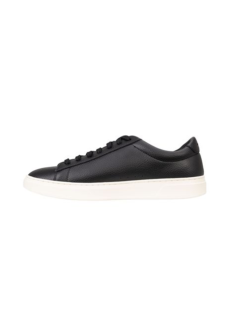 BOSS Sneaker Kieran_Tenn_algr in Pelle a Grana Nero Uomo BOSS | SNEAKER | 5054871600800008