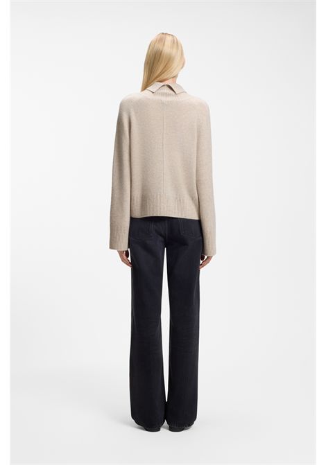BOSS Falonso Turtleneck Sweater in Neutral Cashmere Women's BOSS |  | 5055087411600116