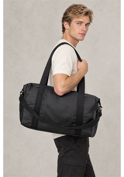 BOSS Borsone Stenson_SM Holdall in Tessuto Sintetico Spalmato Nero Uomo BOSS | ACCESSORI GRANDI | 5055835700100001