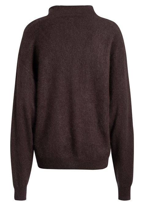 BOSS Frosella Sweater in Medium Brown Virgin Wool and Cashmere Blend Women's BOSS |  | 5056737621000210