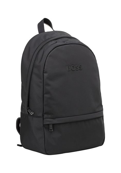 BOSS Zaino Catch 3.0_BackpackNW in Poliestere Riciclato Nero Uomo BOSS | ACCESSORI GRANDI | 5056772900100001