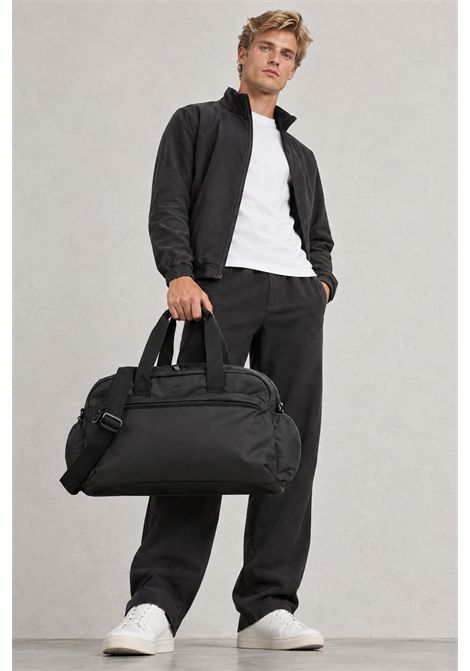 BOSS Borsone da Viaggio in Poliestere Riciclato con Doppio Manico e Tracolla Nero Uomo BOSS | ACCESSORI GRANDI | 5056774600100001