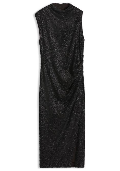 BOSS Enany Asymmetric Sequin Jersey Dress in Dark Brown Women's BOSS |  | 5056835721000210