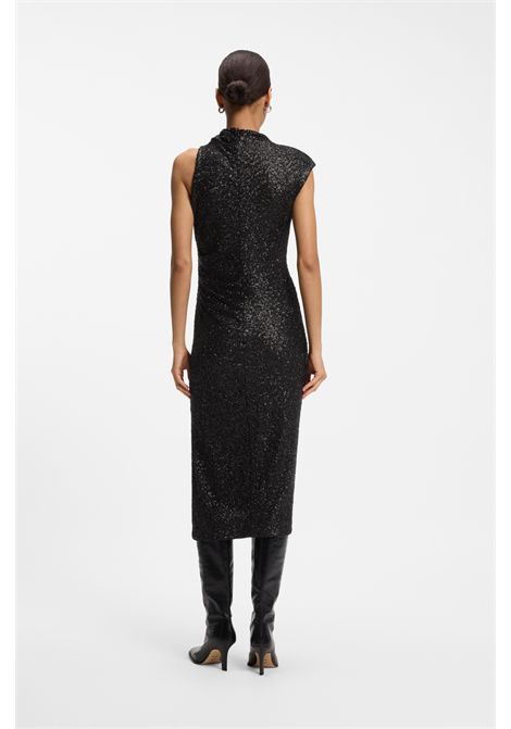 BOSS Enany Asymmetric Sequin Jersey Dress in Dark Brown Women's BOSS |  | 5056835721000210