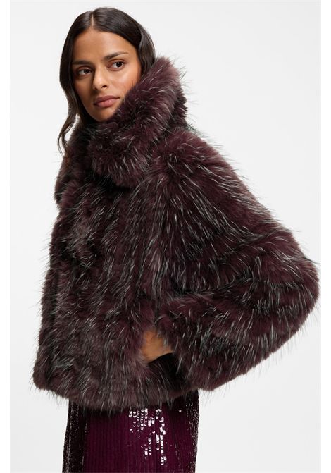 BOSS Women's C_CEFURA1 Two-Tone Faux Fur Short Coat BOSS |  | 5056849961400614