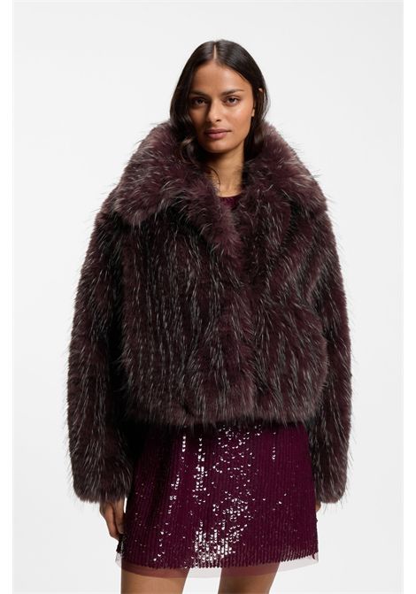 BOSS Women's C_CEFURA1 Two-Tone Faux Fur Short Coat BOSS |  | 5056849961400614