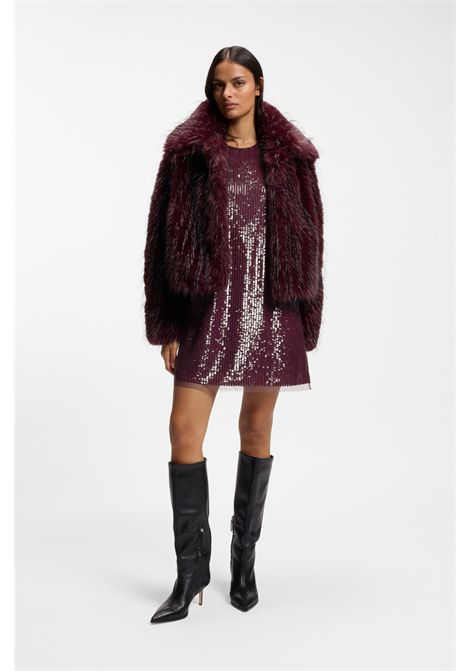 BOSS Women's C_CEFURA1 Two-Tone Faux Fur Short Coat BOSS |  | 5056849961400614